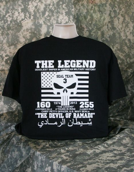 

the legend devil of ramadi t-shirt u.s. flag navy seals devgru sniper team 3 new2020 fashion slim t-shirts t shirt men's tees