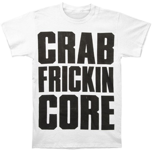 

attack attack men's crab fricking core t-shirt blackhipster o-neck casual