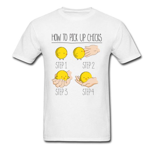

healing comic t-shirt men how to pick up chicks t shirt kawaii cartoon & tees summer cotton o neck gift tshirt short sleeve