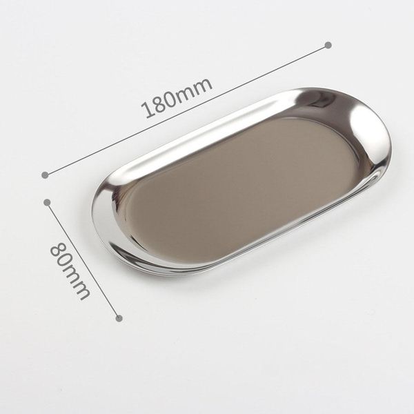 

stainless steel towel tray storage tray dish plate tea tray fruit trays cosmetics jewelry organizer oval