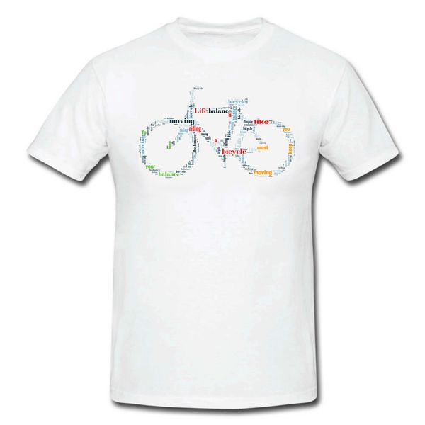 

2019 new summer cool tee shirt mens t-shirt bikes cycle - life is like riding a bicycle. -albert einstein cotton t-shirt