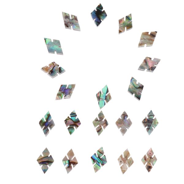 

20pcs/set color shell inlay stickers dots fingerboard marker for guitar bass