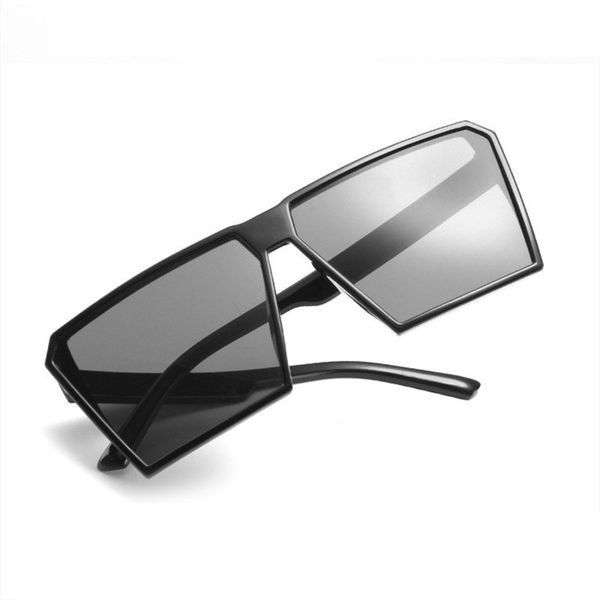 

2020 new trend children anti-reflective sunglasses vintage fashion boys and girls over sized square plastic sunglasses uv400, White;black