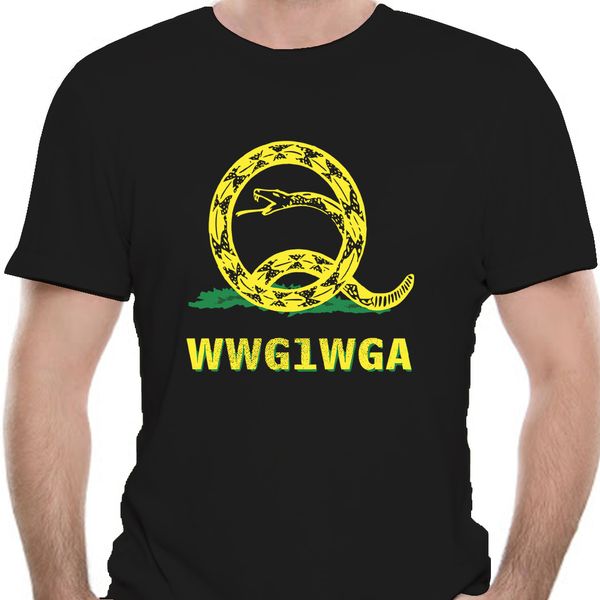 

qanon wwg1wga snake q black t-shirt s-3xl 0150j