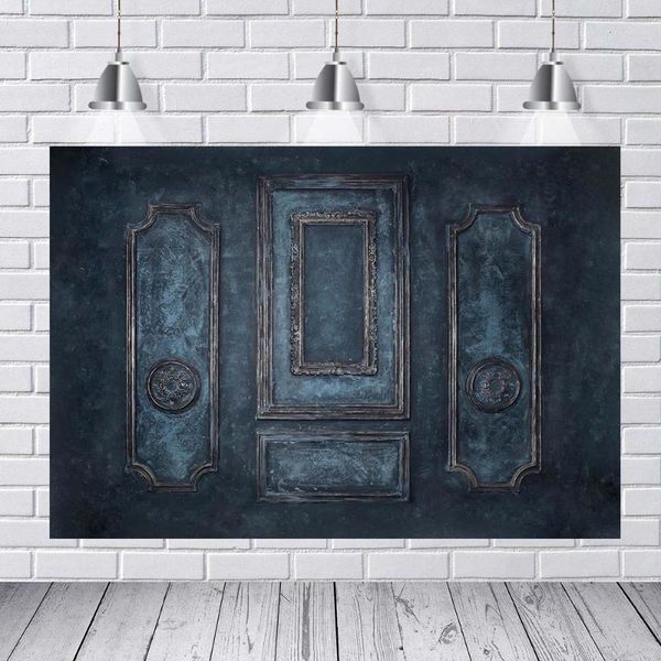 

background material pography born baby gray classical door and window children po studio props