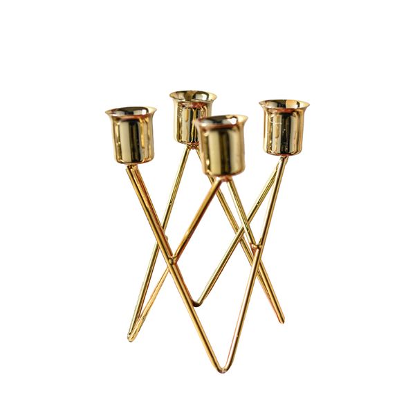

candle holders geometric iron holder wekking decorations europe simple gift idea kandelaar gold home decor kk60zt