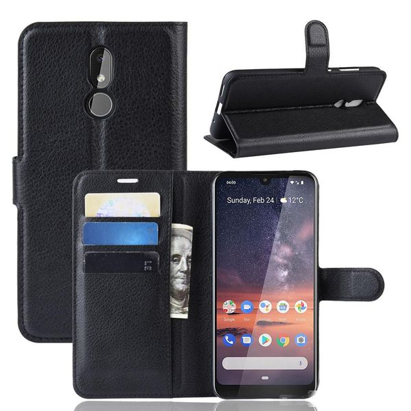 

for nokia 3.2 5.1 lychee wallet leather phone cases case x6 7.1 6.1 3.1 2.1 2018