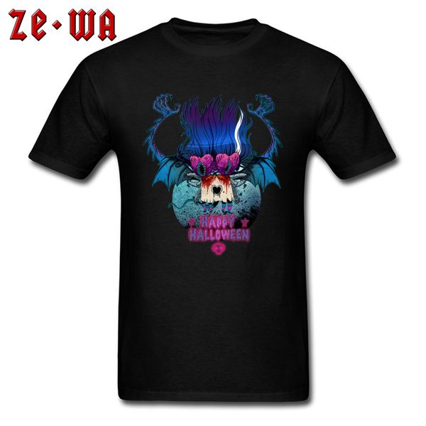 

men tshirt slim fit summer t-shirts skull printed short sleeve happy halloween t shirt clothes crew neck autumn all cotton