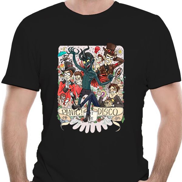 

crazy genius panic at the disco shirt black full size s-3xl men tshirt 9516d