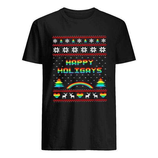 

lgbt счастливого holigays рождество рубашка