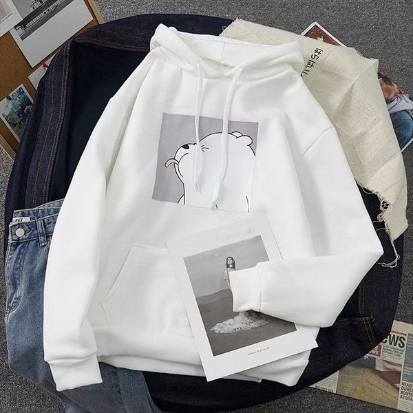 

harajuku oversized casual vintage korean pullovers hoodies ulzzang women loose plus size kangaroo pocket kawaii sweatshirts, Black
