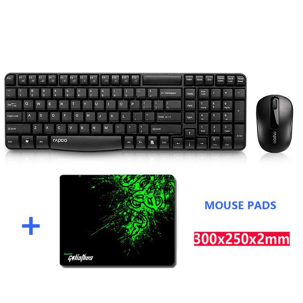 

rapoo x1800s usb 2.4g wireless optical mouse and keyboard combo 1000 dpi for home office lapfor wifi notebook pc