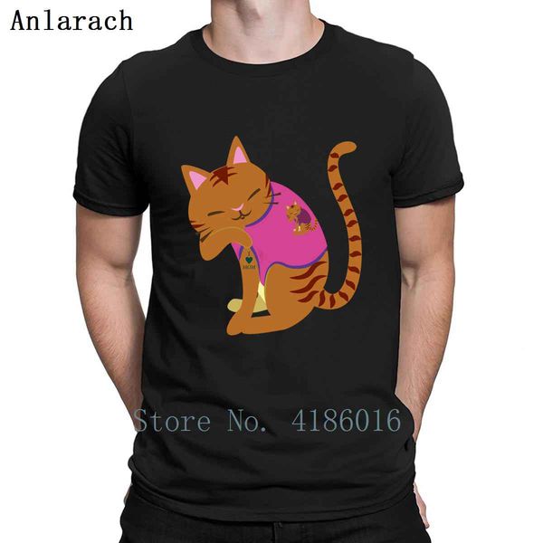 

cat i love you mom tattoo t shirt o neck comfortable spring autumn printing unique fitness vintage cotton shirt