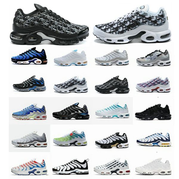 

luxurys designers d x tn plus mens running shoes triple black metallic white hyper blue fury crater trainers sports sneakers outdoor fashion
