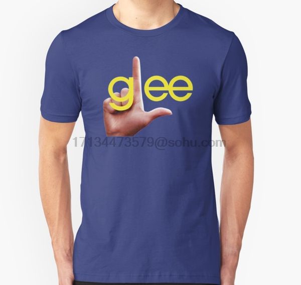 

мужчины т рубашки с коротким рукавом glee проигравшие логотип мужская майка женщин футболки тройник топы