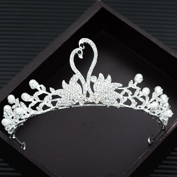 

hair clips & barrettes bride wedding crown dress accessories europe and america, Golden;silver