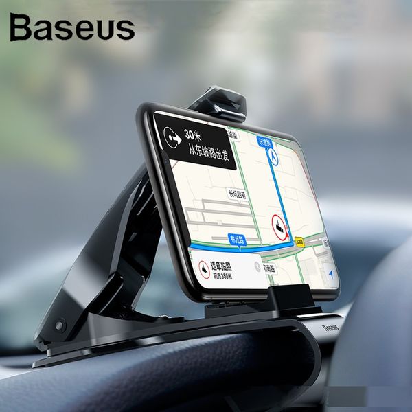 

baseus dashboard car phone holder for iphone x adjustable clip mount holder for samsung phone grip mobile phone holder stand