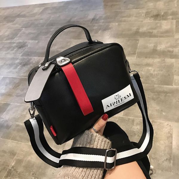 

women bags double zipper solid color shoulder crossbody bag handbag bolso mujer#35