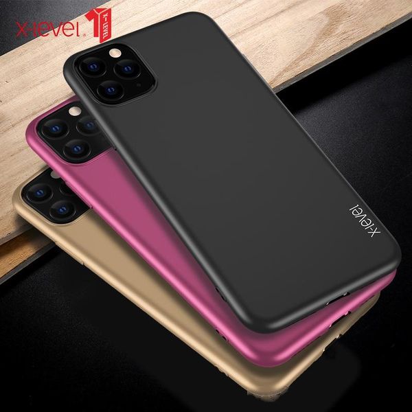 

for coque iphone 11 pro max phone shell x-level minimalist thin soft tpu silicon matte back cover for ip 11 pro case ip 11 funda