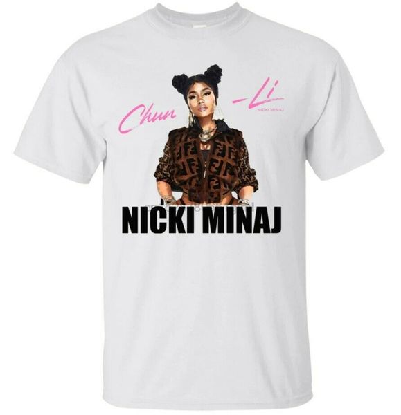 

nicki minaj chun - li white t-shirt digital printed tee shirt