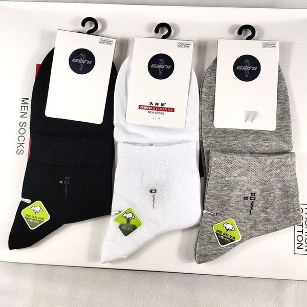 

gubini men's medium socks medium men's thin cotton mid-calf casual breathable sweat-absorbent spring and summer socks 118 9jmyf, Black