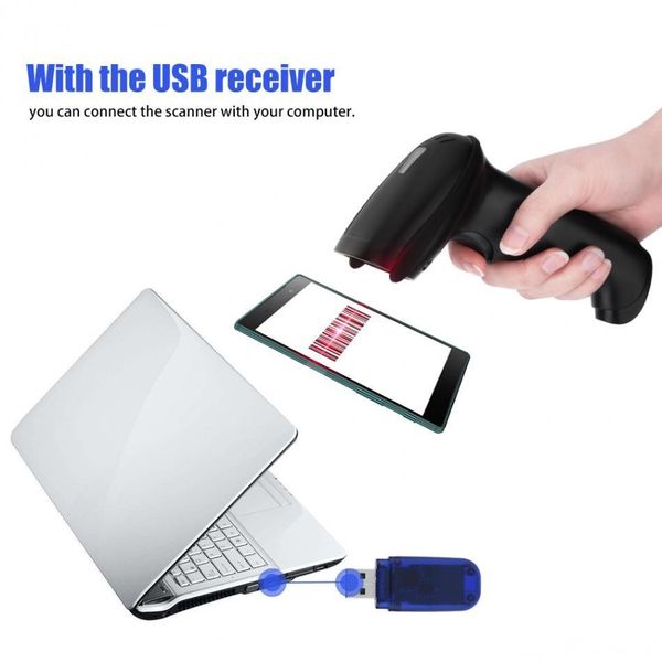 

1d / 2d usb handheld wireless barcode scanner reader for ios /android windows