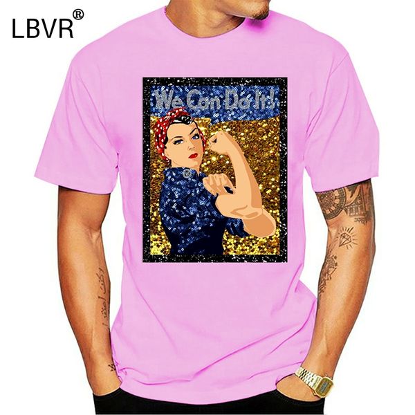 

cool t shirt glitter rosie the riveter we can do it tshirt tee shirt o-neck tshirt homme
