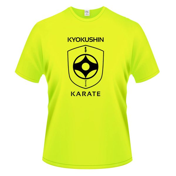 

delivery kyokushin karate print men t shirt summer fashion t-shirt men cotton o-neck short sleeve t shirts