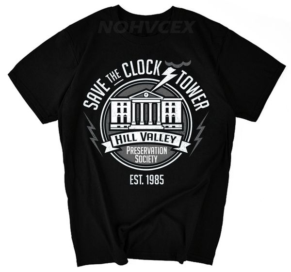 

back to the future science fiction theme movie summer leisure short sleeve t-shirt popular design