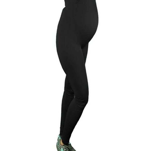 

maternity bottoms pregnant women fitness home basic seamless full length gift solid stretch abdomen support casual legging high waist, White