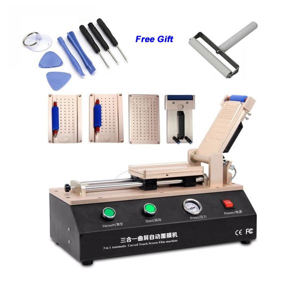 

ly 973 v.3 all in one semi-auto vacuum curved screen oca film laminator with 5 moulds universal s6 s6+ s7 s8/s8+ edge