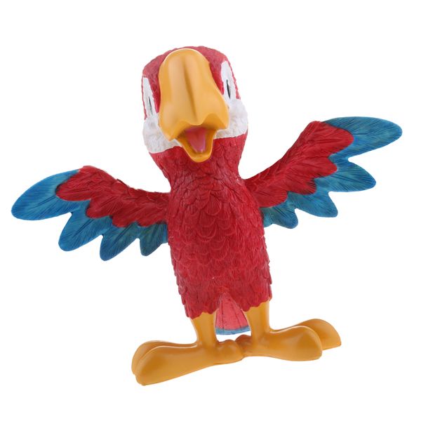 

4 styles colorful resin ornament cartoon parrot animal decoration toy handcraft