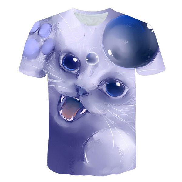 

cute and interesting animal cool cat selling 3d print shirts harajuku aesthetic harajuku men clothing