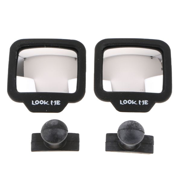 

1 pair car interior adjustable suction adhesive side rear view mirror