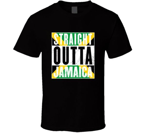 

straight outta jamaica rasta jamaican pride t-shirt mens tee gift new from us t shirt cotton fashion print summer tees sbz5603