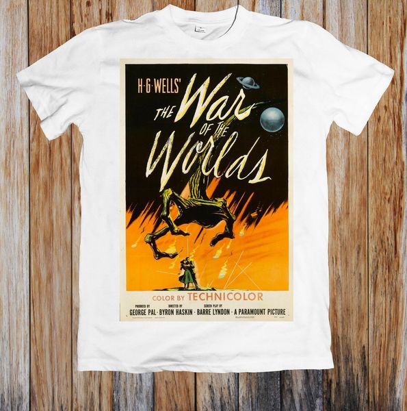 

the war of the worlds 50s movie poster t shirt