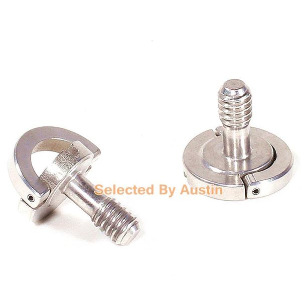 

lighting & studio accessories 2 x long shaft male thread d-ring screw 1/4" for dslr camera qr quick release plate