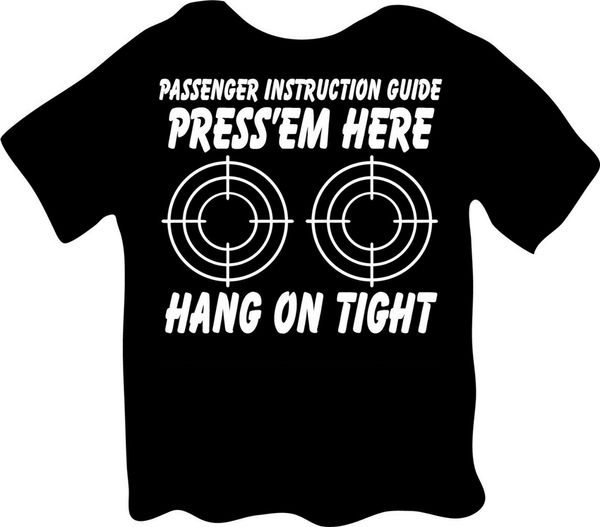 

passenger instruction guide press-em here hold on tight biker t-shirt xl tee tshirt tee shirt
