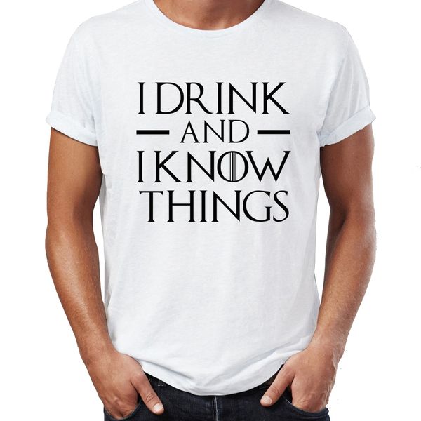 

men's t shirt i drink and i know things tyrion lannister house lannister tee