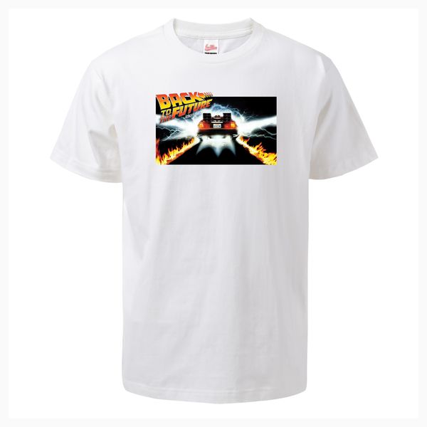 

2019 fashion back to the future печати бен футболка streetwear хлопок hipster с коротким рукавом o-образным вырезом мода кино винтажная tops