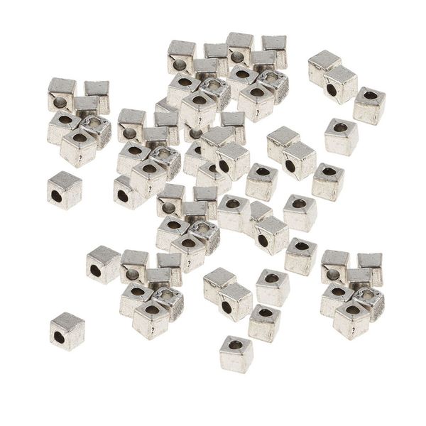 

100 pieces square beads for decorative handmade jewelry accessory