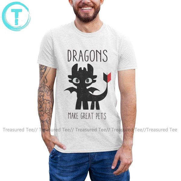 

how to train your dragon t shirt dragons make great pets toothless t-shirt xxx short-sleeve tee shirt cotton tshirt