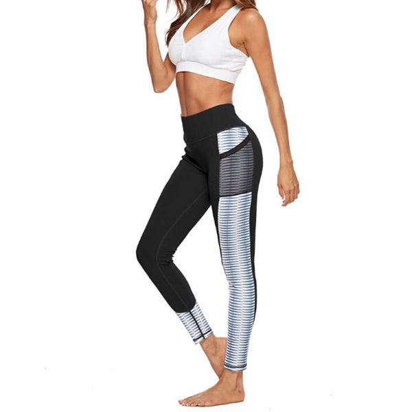 

yoga leggings fitness soft workout gym yoga tights women squatproof high waist fitness sport leggings jogging pants feb11, White;red