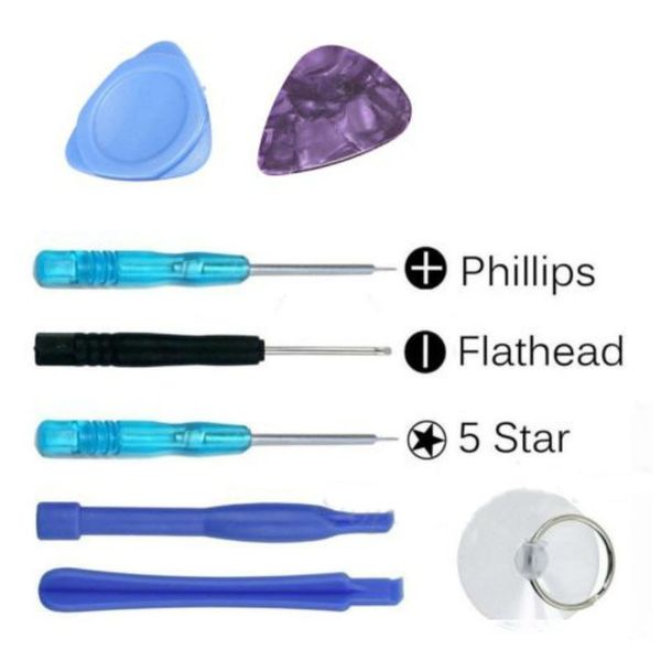 

new outer screen glass lens lcd touch screen with replacement repair kit for iphone 5 5s 5c tools