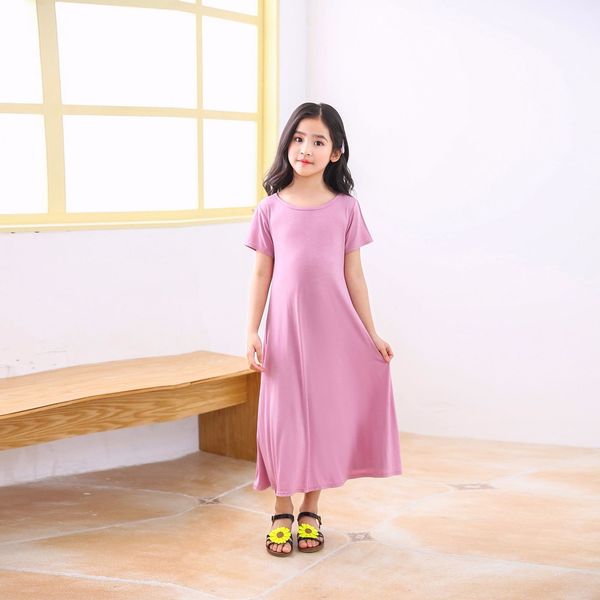 

лето с короткими рукавами юбка skirtvest жилет юбка корейский стиль случайные средние и крупные девушки пляж сплошной цвет модальных детский, Black;gray