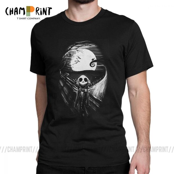 

men t-shirts the scream before christmas tees nightmare before christmas t shirt jack skellington halloween pumpkin king