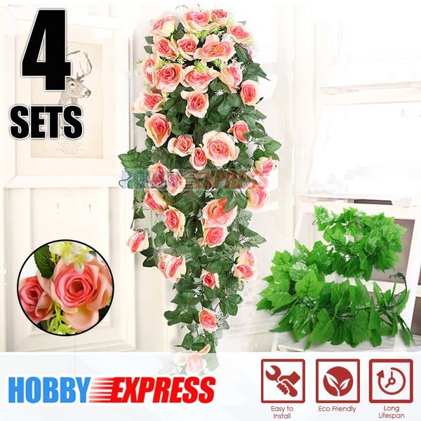 

arrowzoom artificial hanging flower and vines wall decoration bundle kk1188