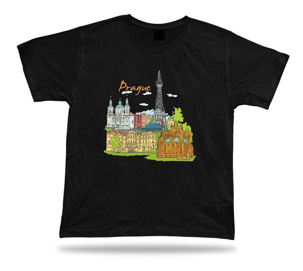 

prague charles bridgeprague castle st. vitus cathedral petrin tower shirt