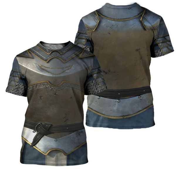 

knight medieval armor men knights templar summer 3d print shirts comics aesthetic humor men clothing