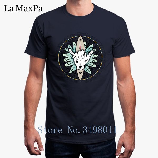 

new fashion tshirt for men hang loose boho surfer art clothes men t-shirt o-neck cool male t shirt s-3xl